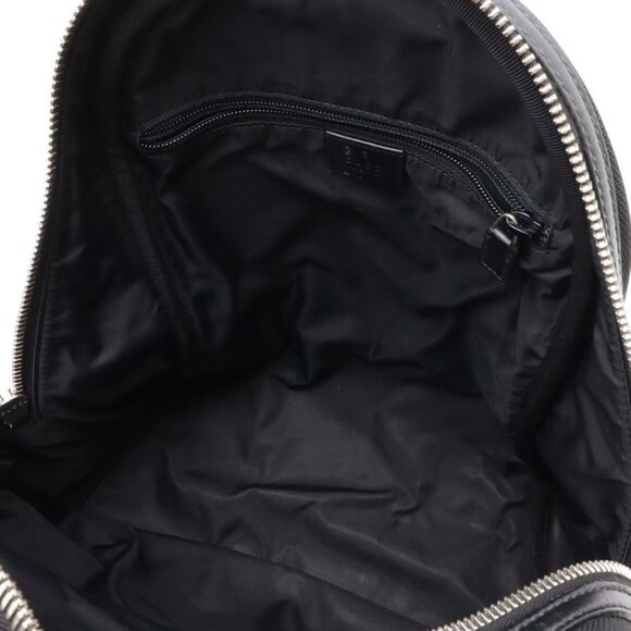 Gucci Sherry Backpack Leather Canvas Black Green Red main image 9